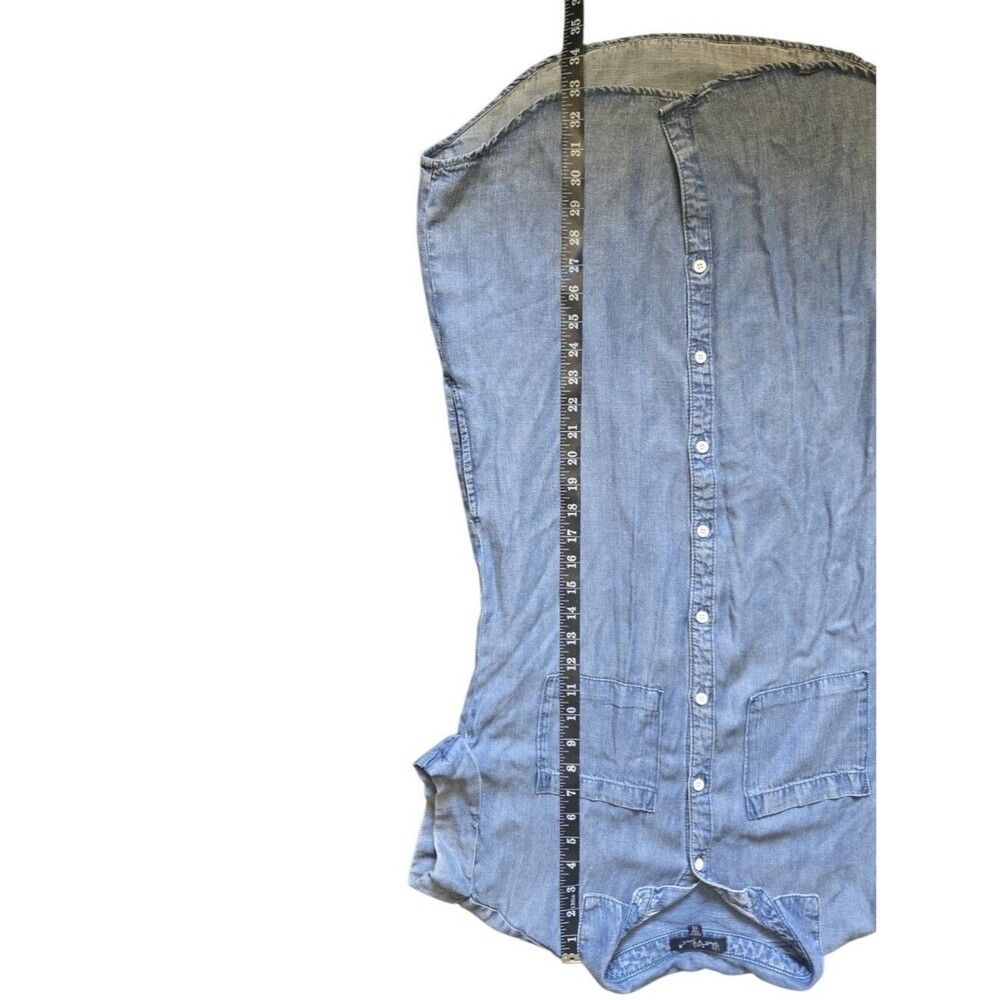 Velvet Heart Light Blue Denim Shirt Dress - XS - Picture 6 of 7